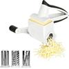 bssmmai Grattugia per formaggio con manovella, 3 in 1 Rotary Cheese Grater con 3 rotelle intercambiabili in acciaio inox, macina formaggio, grattugia senza sforzo formaggio duro, cioccolato, noci e