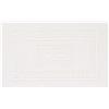 HomeLife Tappeto da bagno bianco 60 x 120 cm - tappeto bagno moderno in cotone e poliestere - tappetino doccia assorbente e durevole per lavabo, vasca e doccia, lavabile in lavatrice