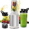 Zoelele Frullatore smoothie, Frullatore Elettrico 1200W, Portatile Blender per Smoothie con 2 Bottiglie da 800 ml Senza BPA, 2 Coperchi da Viaggio,Lama in Acciaio Inox, per frullati, smoothie, ecc.
