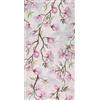 Pierre Tappeti Passatoia MAGNOLIA anti-macchia anti-scivolo lavabile in lavatrice cm.52x300 tappeto cucina bagno ingresso multiuso, disegno fiori stile floreale