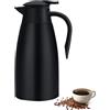 TOWEAR Brocca isotermica 2L Thermos, Caraffe da caffè, 304 in acciaio inossidabile, doppia parete, vuoto isolato caffè, pentola Thermos, per acqua calda in ufficio, hotel e ristorante, con manico e beccuccio