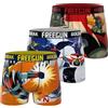 FREEGUN Boxer Mutande Uomo GOLDORAK, Set da 3, Arancione 05 (XL) | Uomo, Taglio aderente, Stampe originali, Sport, Ultra morbido, Traspirante, Fodera interna 100% cotone, Fascia larga