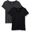Amazon Essentials Maglie Tecniche a Maniche Corte in Tessuto Elasticizzato, Asciugatura Rapida, per Sport, Palestra, Allenamento e Corsa Donna, Confezioni Multiple