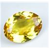 Gemscopious 4.00 CT Naturale Ceylon Giallo Zaffiro Agrati Certificato Taglio Ovale Loose