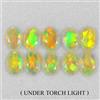 Gemsporium Taglio Ovale AAA Floreale Flash Gioco Di Colore Cristallo Opale Fuoco 4.80ct