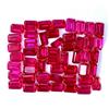 50 Pezzi Naturale Rosso Mogok Rubino Smeraldo 600 X 4.00 MM Certificato Trattato