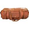 Fatto a mano Handmade Bag Da Viaggio In Pelle Vachetta Marrone Uomo Retro Duffle 21X9X9