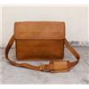 Fatto a mano Handmade Borsa Messenger In Vera Pelle Vintage Uomo Marrone 22"
