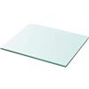 Fengshui Lastra in vetro temperato trasparente, 30 x 25 cm, come ripiano per parete lamellare, stabile e durevole, portata fino a 15 kg, ideale per appartamenti e negozi