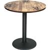 OHMG Tavolo da pranzo quadrato moderno scandinavo, tavolo semplice per cucina, sala da pranzo e soggiorno, legno MDF, per 2-4 persone, sala da pranzo, soggiorno, ufficio (circolare-70 x 70 x 75 cm)