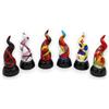 SICILIA BEDDA CAPACI Corno Portafortuna Verticale in Ceramica siciliana, h 13 cm ca. (1Unità) Stile Moderno, Varie opzioni Decoro