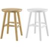 Erst-Holz Due Varianti x Solido Sgabello 4 Zampe Altezza Sedia in 2 Varianti Bianco/Naturale V-90.71-42, Typo di Legno/Colore:Pino