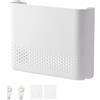 Rainway Scatola di immagazzinaggio per router WiFi, 30 x 22 cm, copertura per router WiFi, ripiano radiatore, armadio portaoggetti da parete per nascondere i cavi TV, supporto con fibbie adesive e chiodi