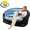 Yunlaishaocer Divano gonfiabile con pompa a pedale, portatile, da campeggio, impermeabile, per esterni, interni, piscina (2 posti, blu)