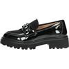 Keys 10037 Black Nero Donna Mocassino Morsetto Vernice carrarmato 39