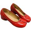 YXADGML Tabi Ballerine da Donna Eleganti Décolleté da Donna in Pelle con Punta Divisa. Suole con Tacco Basso firmate pieghettate