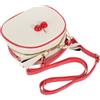 KOMBIUDA Borsa Tracolla Donna Piccola Design Crossbody e Tracolla Rinforzata in Pelle Pu Borsa Rossa Ciliegia alla Moda per Vacanze Estive e Studenti