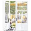 Risareyi Doppia Apertura Laterale Zanzariera Magnetica 170x230cm, Bianco | in Fibra di Vetro Rete Molto Resistente, Tenda Zanzariera Porta Finestra, per Balcone Soggiorno, Chiusura Automatica