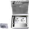 Halorin Presa da pavimento con presa, CA 250 V/16 A, 4000 W, presa a scomparsa, per pavimento, tavolo, piano di lavoro, cucina, casa, ufficio