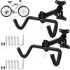 ROTKUSZ 2 Pezzi Supporto da Parete per Bicicletta Pieghevole, Sostegno per Bicicletta Regolabile, Porta Biciclette da Muro Appendi Bici per MTB Bici da Strada