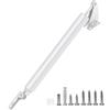 GLKEBY Storm - Chiudiporta resistente, con funzione di apertura e movimento di chiusura scorrevole, per porte tempeste e zanzariere, colore: bianco