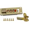 WheatThrive Set di serratura a combinazione in legno, 65 x 29 mm, serratura fissa, ferramenta in ferro per gioielli vintage, scatole degli attrezzi per vino (giallo destro)