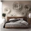 PRO[f]home Sfondo fotografico Profhome 382931-GU Carta da parati TNT goffrata a caldo liscia 3D opaca beige avorio 3,71 m x 2,8 m