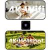 Bextgoo Mini Telecamera Wifi Interno, 4K Telecamera Spia Opzioni WiFi o senza WiFi | Visione Notturna, Grandangolo a 150°, Videocamera Sorveglianza Esterno Senza Fili per Casa/Animale/Interno/Esterno, Nero