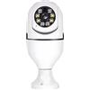 Generico Telecamera Wi-Fi Smart a Forma di Lampadina E27 con Visione Notturna Audio Bidirezionale e Rilevamento del Movimento PIR