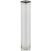 MAKA change your life quality MAKA Tubo per Canna Fumaria, Modulo Lineare 1000 mm in Acciaio Inox, Tubo Fumo Monoparete per Stufa a Legna Pellet e Caldaia, Innesto Maschio-Femmina (Ø 120 mm, AISI 304)