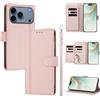 LIAOCY Custodia a Libro Portafoglio per Xiaomi Poco F9 Pro, Pelle PU con Fibbia Magnetica [9 Scomparti per Carte], Cover Business Antiurto con Supporto, Pink.