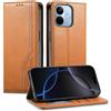 LIAOCY Custodia Business per Xiaomi Redmi Note 17 Pro 5G, Cover Wallet Flip in PU Pelle [Chiusura Magnetica], Cover Resistente alle Cadute con Supporto, Brown.