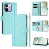 LIAOCY Custodia a Libro Portafoglio per Xiaomi Redmi Note 17 Pro 5G, Pelle PU con Fibbia Magnetica [9 Scomparti per Carte], Cover Business Antiurto con Supporto, Light Green.