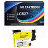 BSD Tech Toner Cartuccia d'inchiostro LC527 compatibile per Brother LC 527 LC527 | per stampanti MFC-J4350DW MFC-J4550DW MFC-J6760DW MFC-J6960DW,Yellow-1pack