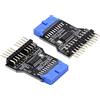 xiwai USB 3.0 1 auf 2 USB 2.0 9 Pin Port Multilier Buchse Motherboard Adapter Verlängerung HUB Anschluss