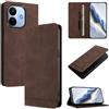 LIAOCY Cover a Libretto per Xiaomi Redmi Note 17 Pro Max, Cover Portafoglio in Pelle PU con Protezione RFID, Custodia Anticollisione con Supporto, Brown.