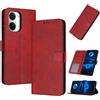 PanXCase Cover Libro per Xiaomi Poco X8 Pro Max | Custodia Wallet in Pelle PU, Funzione Supporto, 3 Scomparti Portacarte, Chiusura Magnetica, Case Antiurto, Red