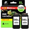 COLORETTO 540XL Cartucce per Canon TS5150 TS5100 MG3600 Nero 2 Pack | Compatibile con Canon MG2100 MG2150 MG2240 MG2255 MG3500 MG3650S MG4100 MG4200 MG4250 MX435 MX520 PG-540XL CL-541XL Cartuccia