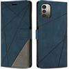 SONWO Cover per Nokia G21 Custodia, Flip Caso in PU Pelle Case Cover Premium Portafoglio Custodia per Nokia G21, Supporto Stand, Slot per Schede, Blu