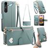 LIAOCY Portafoglio Custodia per ZTE Nubia Neo 5 GT, A Tracolla Flip Cover in Pelle PU con Motivo a Cuore【Fibbia Magnetica】, Anticaduta con Supporto, Blue.