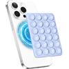 KAHZOR Azzurro Supporto Magnetico con Ventosa Compatibile con MagSafe, Porta Telefono Magnetico in Silicone per iPhone - Ideale per Selfie e Video | Fissaggio a Specchi e Superfici Lisce Senza Mani
