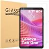 Caweet Proteggi‑schermo per Lenovo Tab One 8,7 modello 2025, 2 unità | Durezza superficiale 9H, alta definizione e chiarezza, tatto sensibile, copertura completa