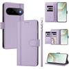 LIAOCY Custodia a Libro Portafoglio per Google Pixel 11 / Pixel 11 Pro, Pelle PU con Fibbia Magnetica [9 Scomparti per Carte], Cover Business Antiurto con Supporto, Light Purple.