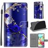 KENHONER Custodia per Samsung Galaxy A71, Farfalla | Portafoglio Pelle PU, Magnetica, Resistente Agli Urti, Scomparto Carte Credito, Pieghevole, Flip Libro, Motivo