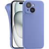MyGadget Cover per iPhone 15 Plus - Custodia Protettiva in Silicone Morbido - Case TPU Flessibile - Ultra Protezione Antiurto & Antiscivolo Blu