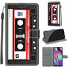 KENHONER Custodia per Samsung Galaxy A40, nastro | Portafoglio Pelle PU, Magnetica, Resistente Agli Urti, Scomparto Carte Credito, Pieghevole, Flip Libro, Motivo