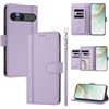 LIAOCY Custodia a Libro Portafoglio per Sony Xperia 10 VII / 10 VIII, Pelle PU con Fibbia Magnetica [9 Scomparti per Carte], Cover Business Antiurto con Supporto, Light Purple.