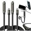 Homaskylynn Cavo Caricabatterie Con Supporto Invisibile 2 In 1 Con Supporto - Cavo Di Ricarica Rapida Da 240 W Per Telefono Integrato, Ricarica Super Veloce, Compatibilità Universale(2pcs)