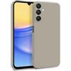 MyGadget Cover per Samsung Galaxy A15 5G - Custodia in Silicone Morbido a Doppio Strato - Case con Protezione Fotocamera & Fodera Interna Antigraffio - Grigio