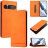 LIAOCY Cover a Libretto per Sony Xperia 10 VII / 10 VIII, Cover Portafoglio in Pelle PU con Protezione RFID, Custodia Anticollisione con Supporto, Orange.